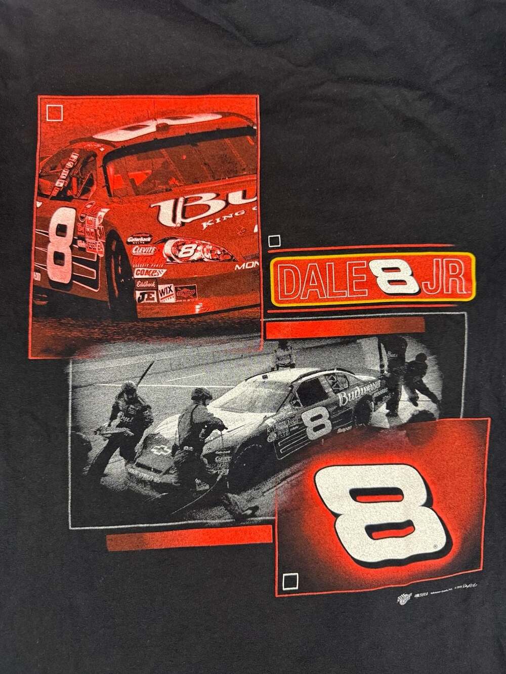 Winners Circle Dale Earnhardt Jr NASCAR T-Shirt Black Graphic Tee